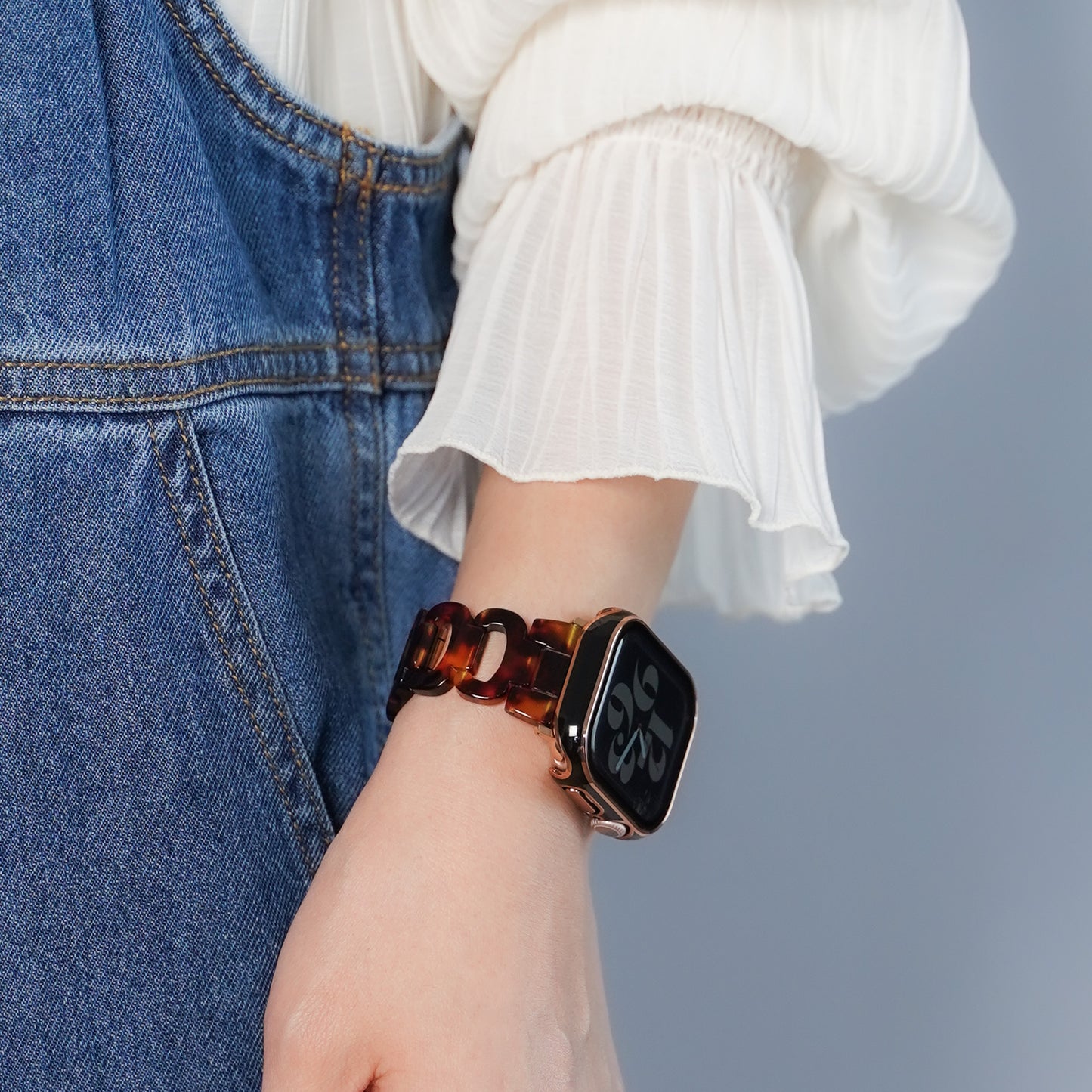【NEW】樹脂 オープンリング アップルウォッチバンド Apple Watch ベルト