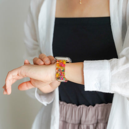 樹脂 マーブル べっ甲 アップルウォッチバンド 大理石風 Apple Watch ベルト