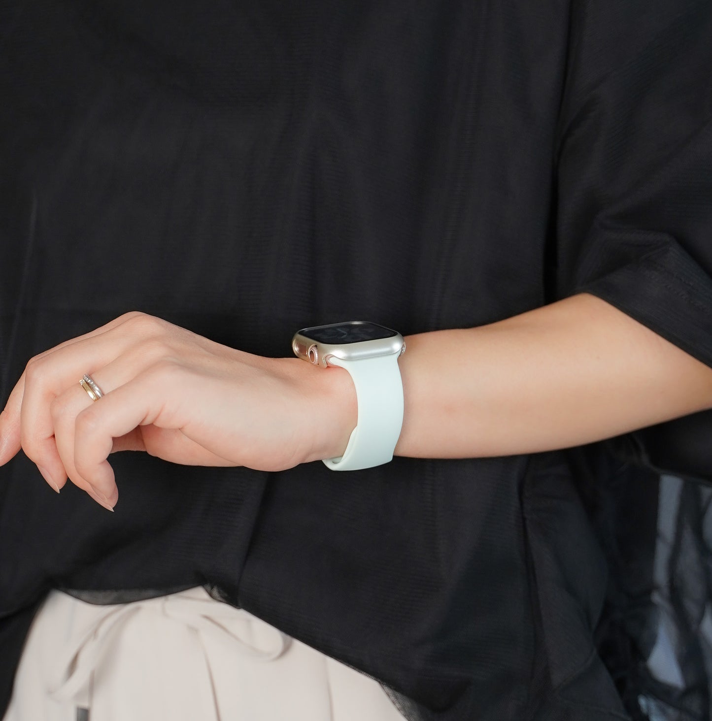 【NEW】新色追加 シリコン スポーツ くすみ パステル アップルウォッチバンド Apple Watch ベルト
