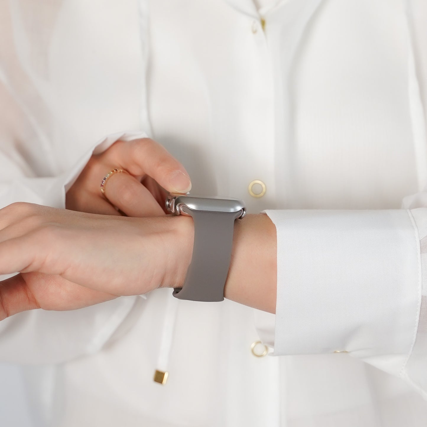【NEW】新色追加 シリコン スポーツ くすみ パステル アップルウォッチバンド Apple Watch ベルト