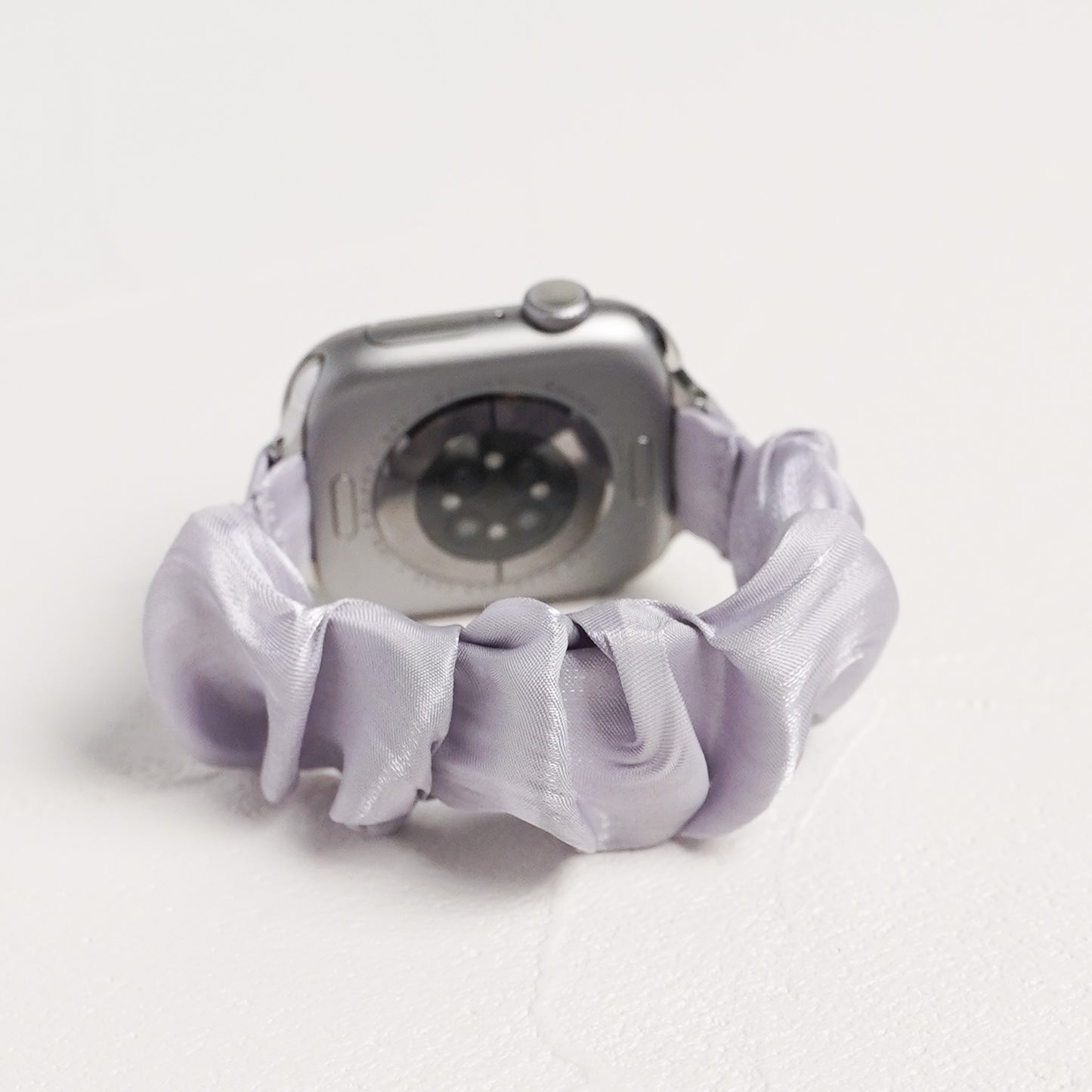 【NEW】スリム シュシュ サテン ゴム アップルウォッチバンド Apple Watch ベルト