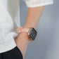 【NEW】スリム シュシュ サテン ゴム アップルウォッチバンド Apple Watch ベルト
