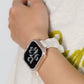 【NEW】スリム シュシュ サテン ゴム アップルウォッチバンド Apple Watch ベルト