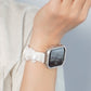 【NEW】スリム シュシュ サテン ゴム アップルウォッチバンド Apple Watch ベルト