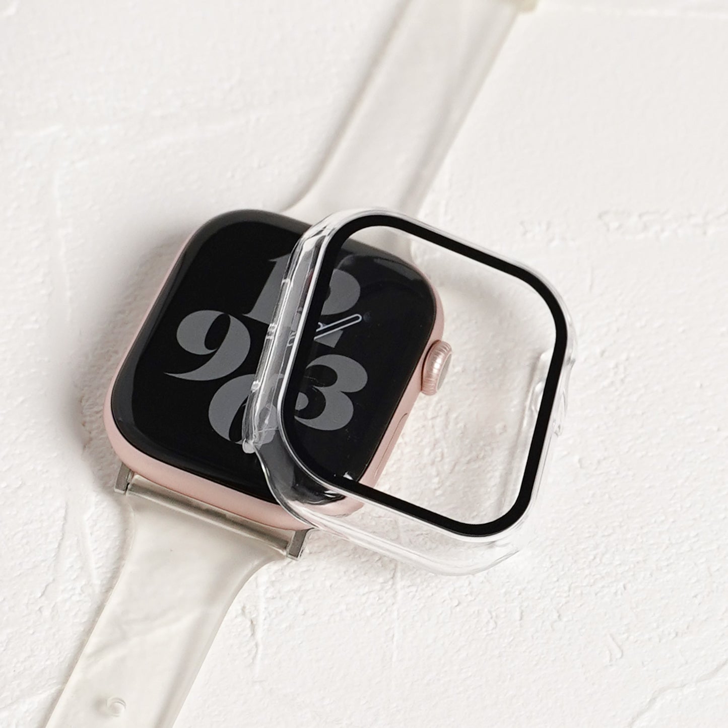 マット 全面 保護カバー ガラス付き ハードタイプ アップルウォッチ ケース Apple Watch
