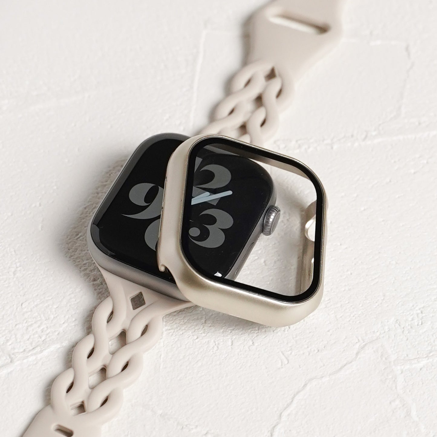 マット 全面 保護カバー ガラス付き ハードタイプ アップルウォッチ ケース Apple Watch