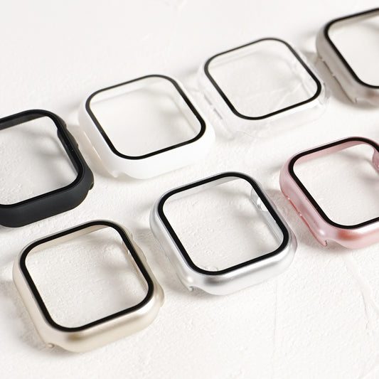 マット 全面 保護カバー ガラス付き ハードタイプ アップルウォッチ ケース Apple Watch