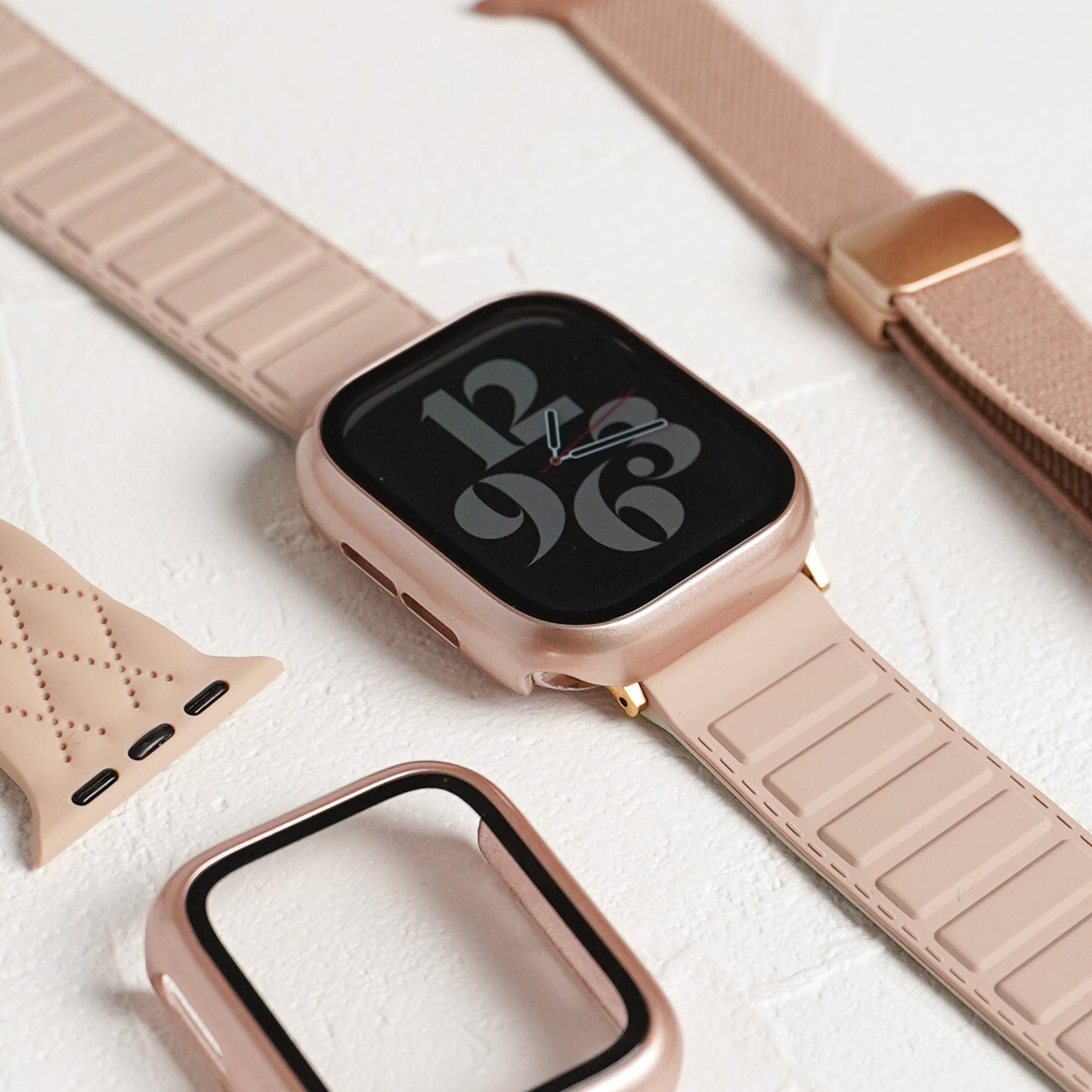 マット 全面 保護カバー ガラス付き ハードタイプ アップルウォッチ ケース Apple Watch