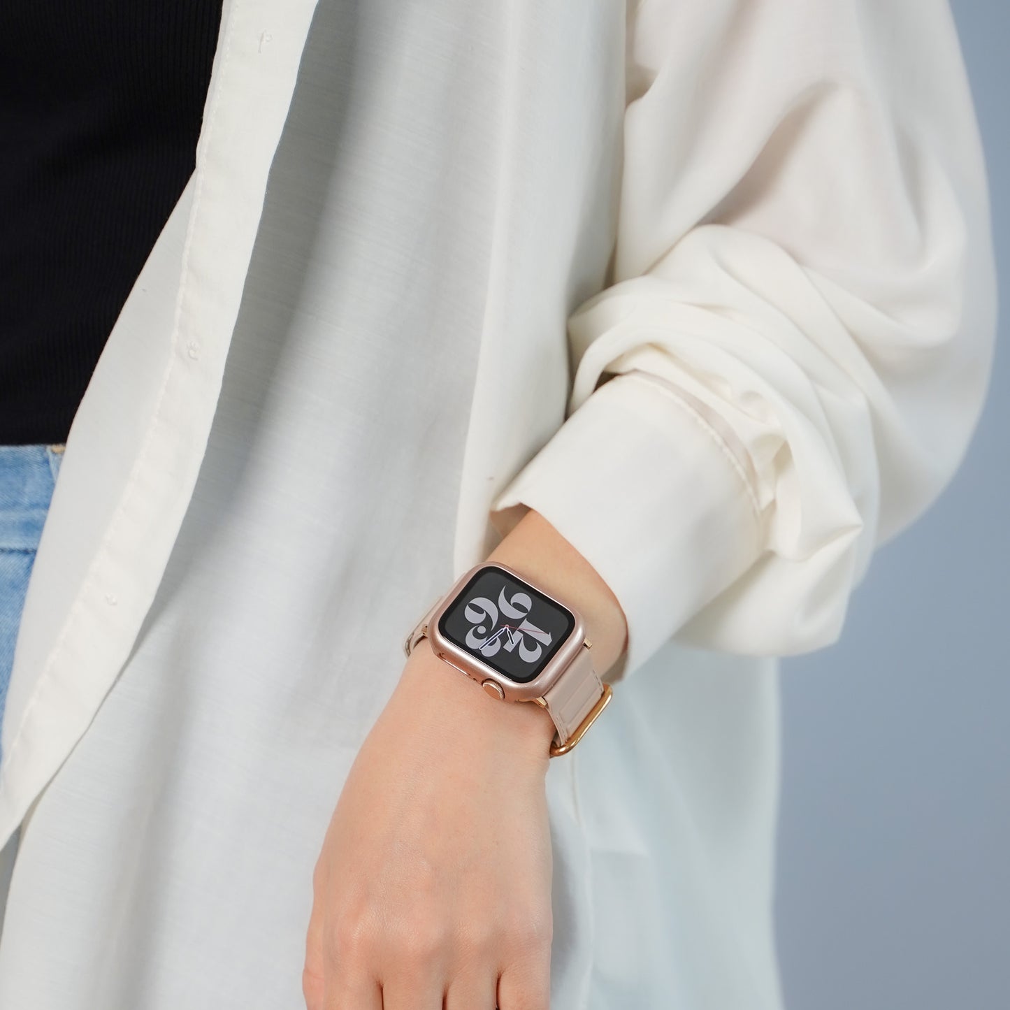 マット 全面 保護カバー ガラス付き ハードタイプ アップルウォッチ ケース Apple Watch