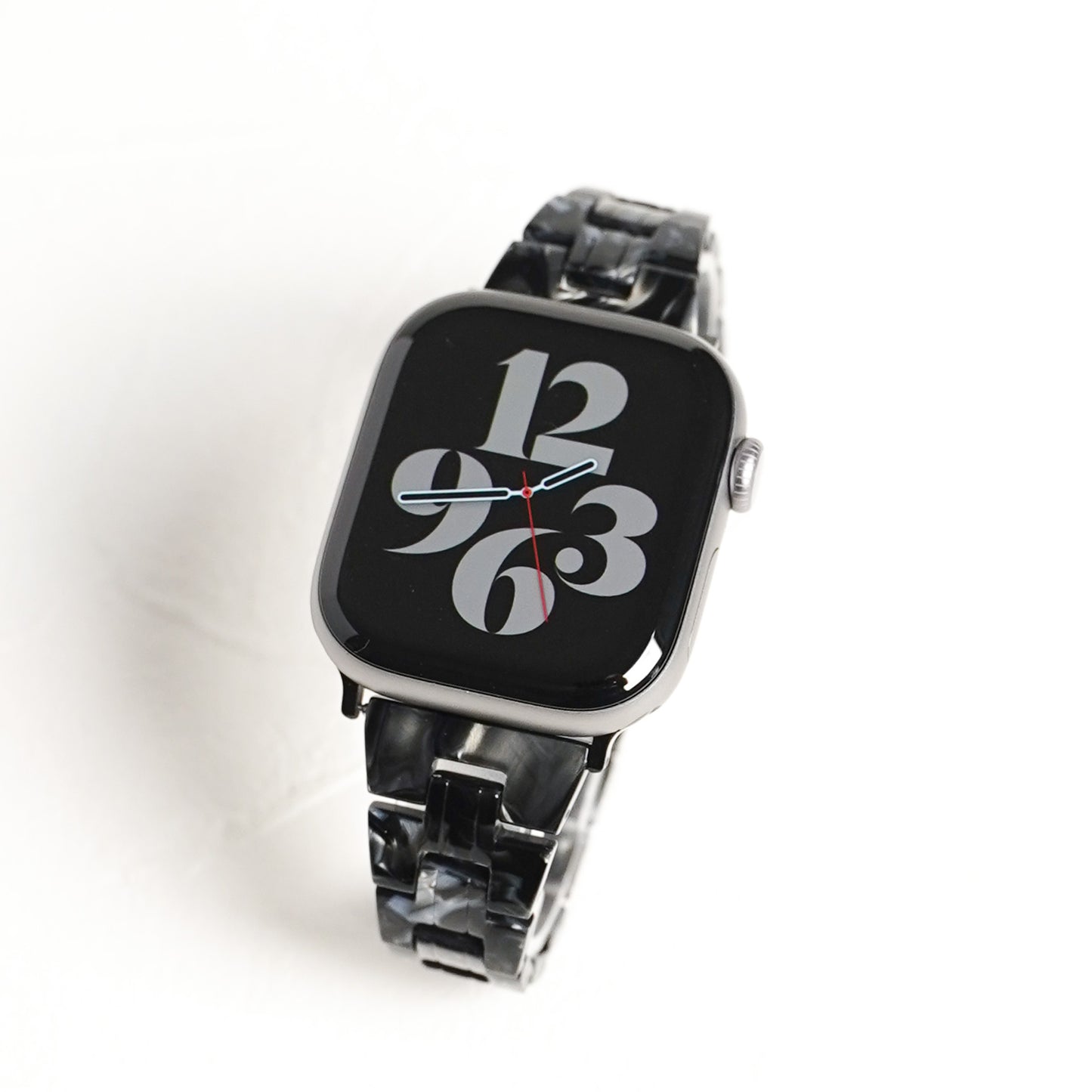 【NEW】スリム 樹脂 マーブル アップルウォッチバンド Apple Watch ベルト