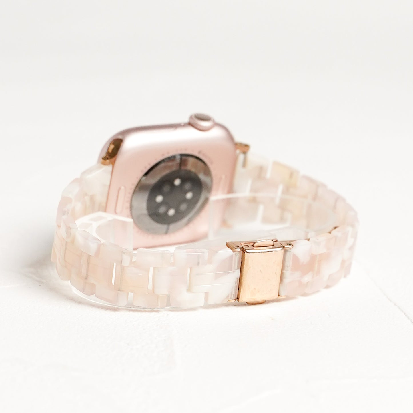 【NEW】スリム 樹脂 マーブル アップルウォッチバンド Apple Watch ベルト
