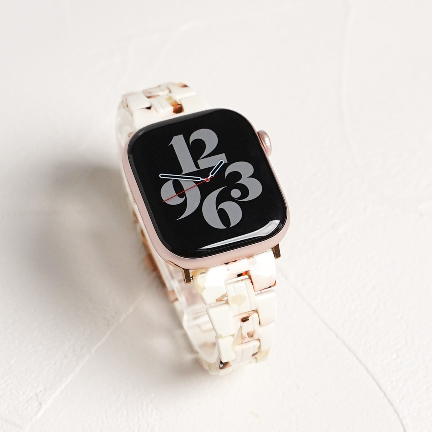 【NEW】スリム 樹脂 マーブル アップルウォッチバンド Apple Watch ベルト