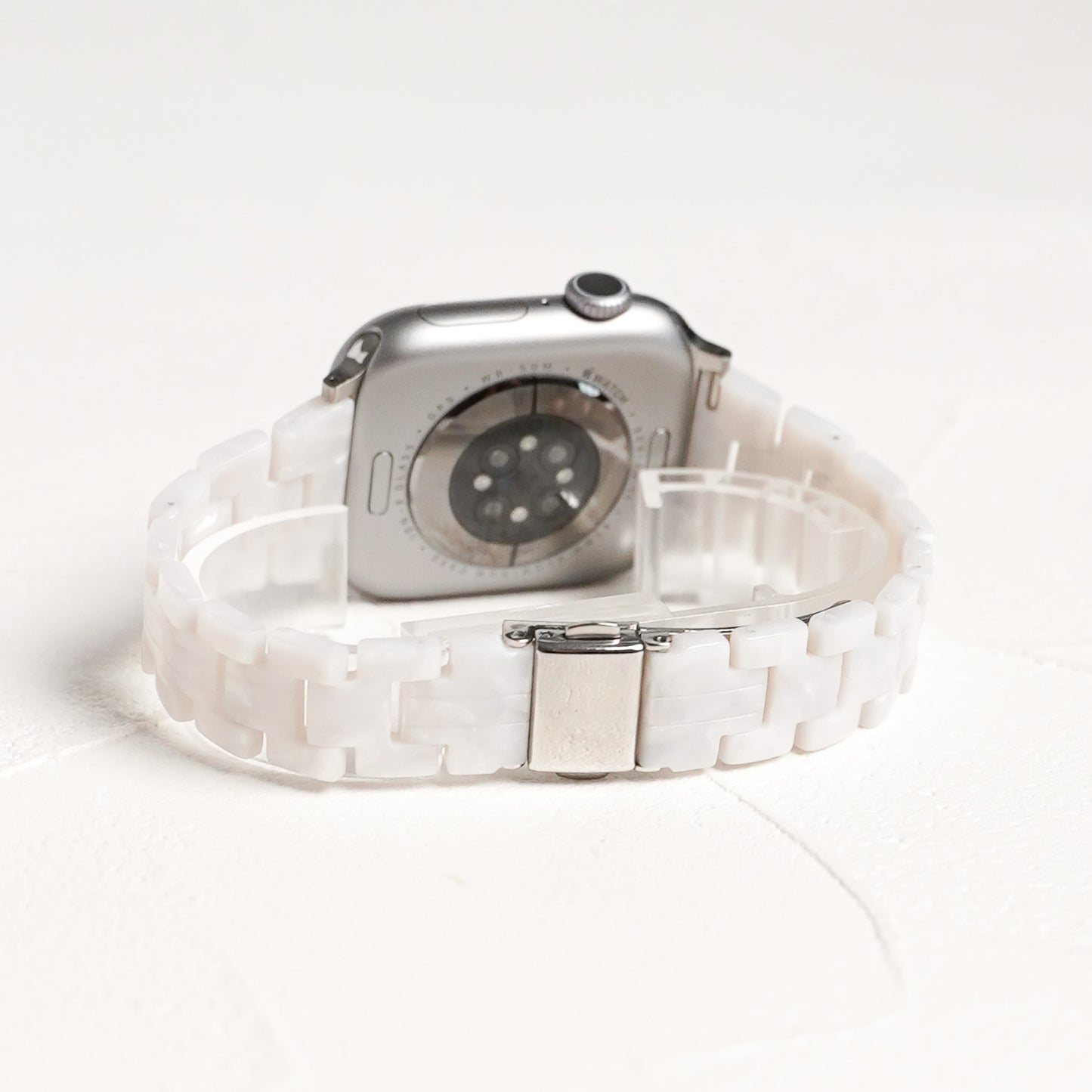 【NEW】スリム 樹脂 マーブル アップルウォッチバンド Apple Watch ベルト