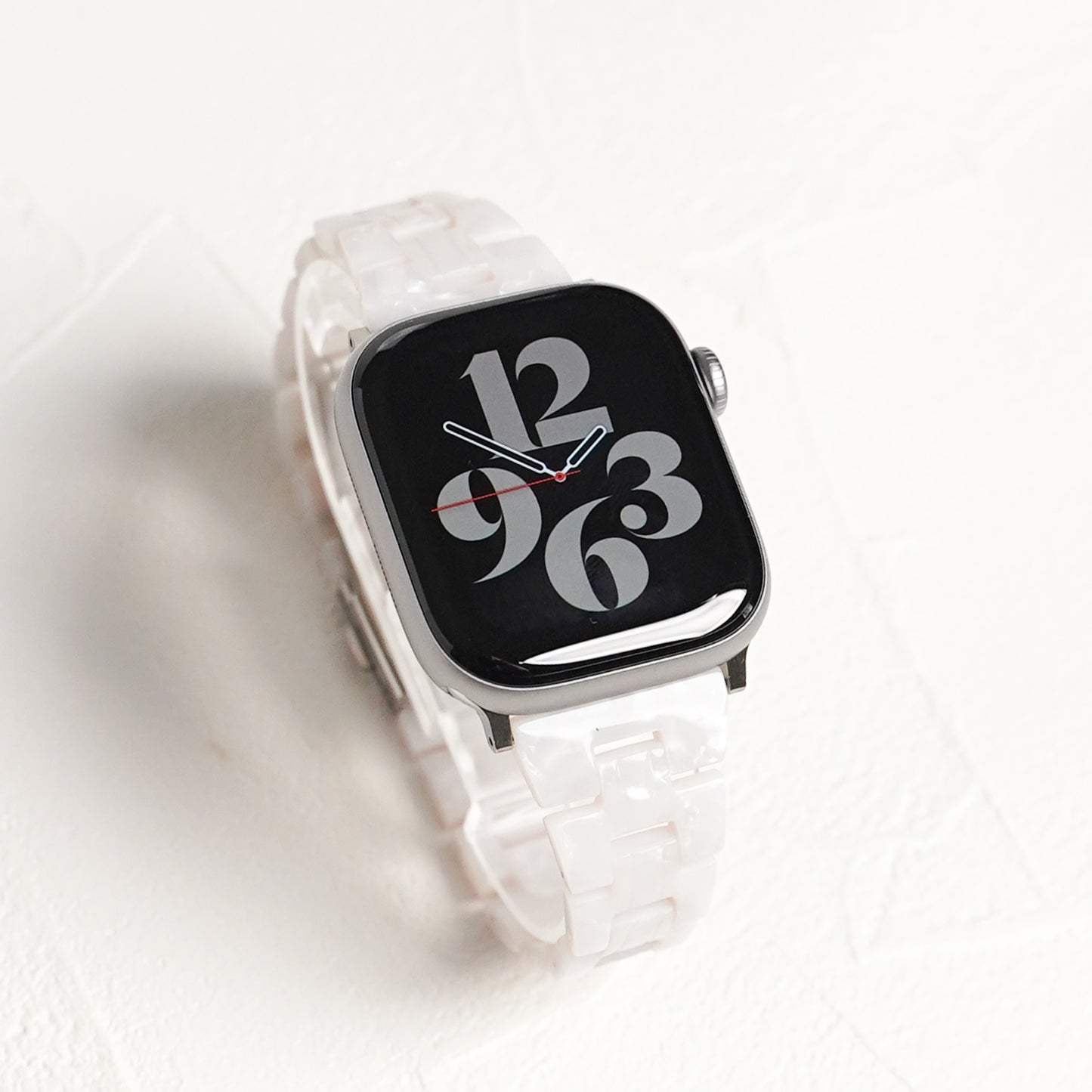 【NEW】スリム 樹脂 マーブル アップルウォッチバンド Apple Watch ベルト