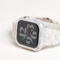 【NEW】樹脂 マーブル 保護フレーム ガラスなし ハードタイプ アップルウォッチ ケース Apple watch