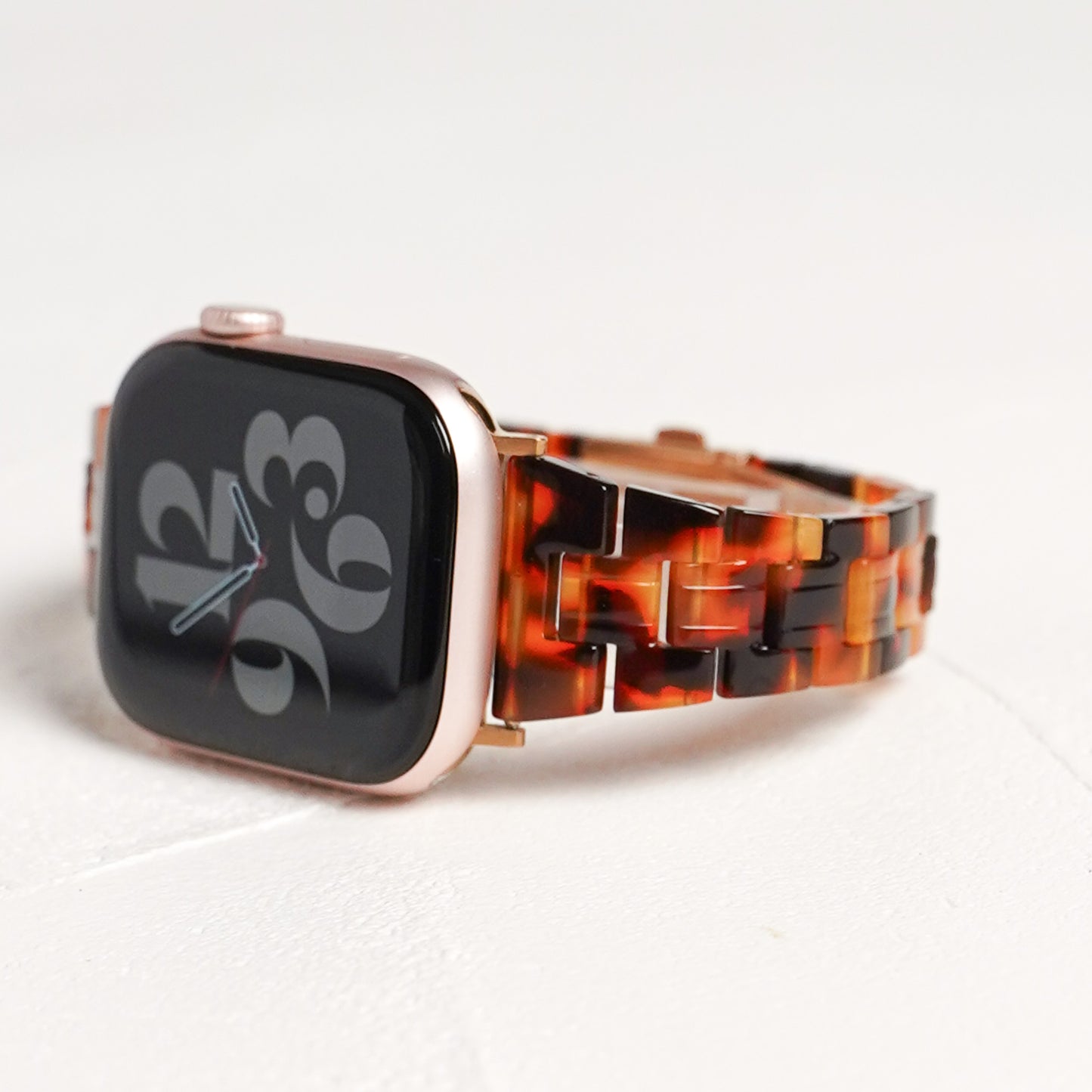 【NEW】スリム 樹脂 マーブル アップルウォッチバンド Apple Watch ベルト