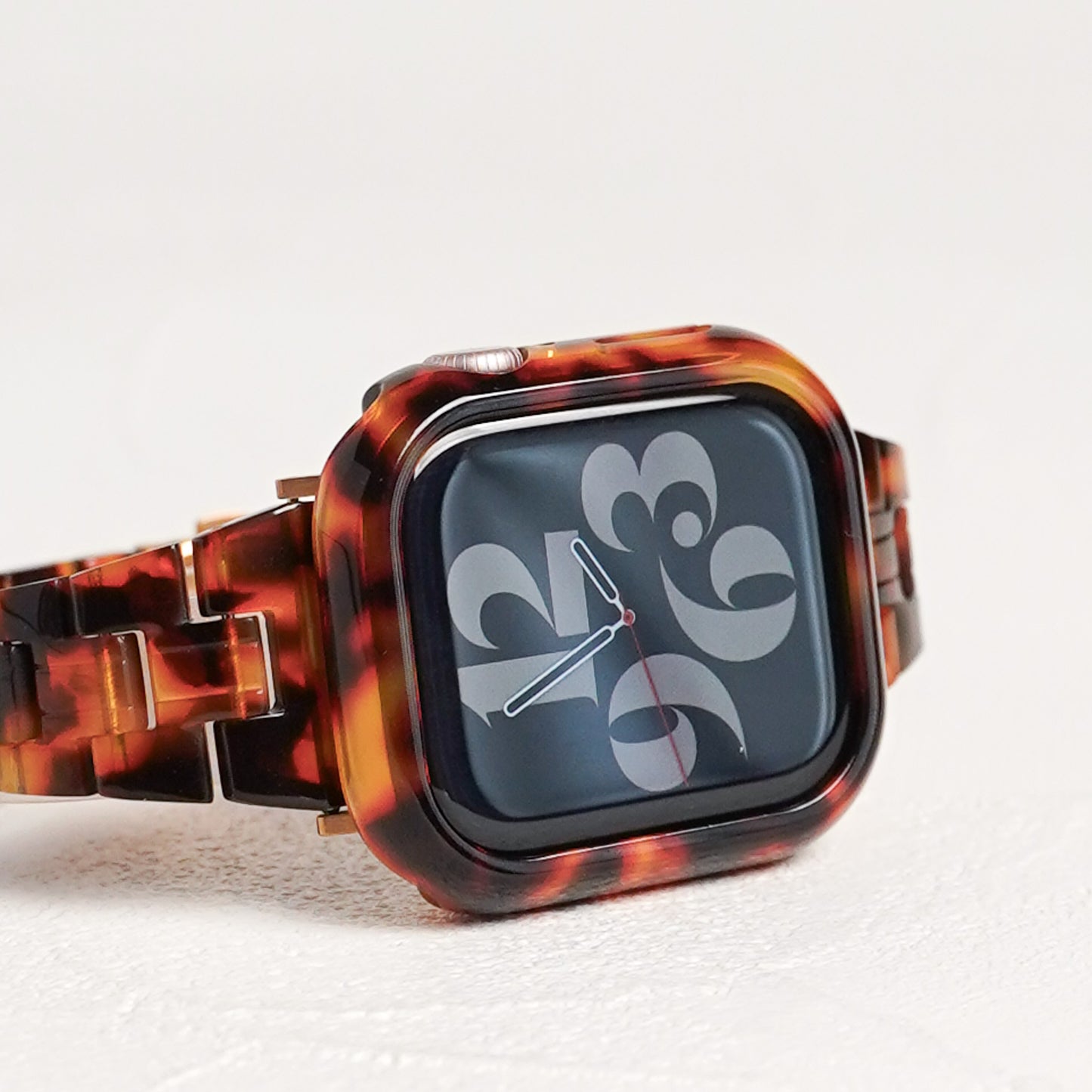 【NEW】樹脂 マーブル 保護フレーム ガラスなし ハードタイプ アップルウォッチ ケース Apple watch