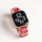 【NEW】スリム 樹脂 マーブル アップルウォッチバンド Apple Watch ベルト