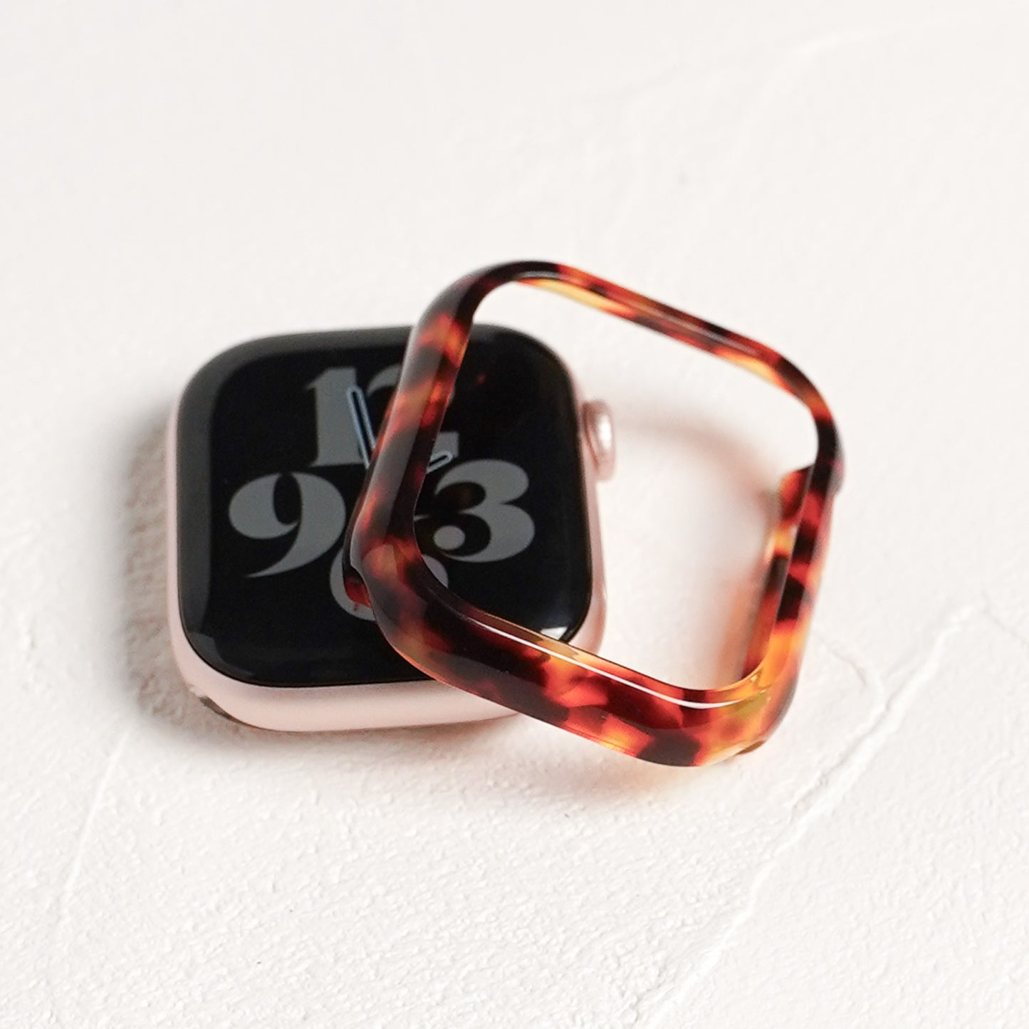 【NEW】樹脂 マーブル 保護フレーム ガラスなし ハードタイプ アップルウォッチ ケース Apple watch