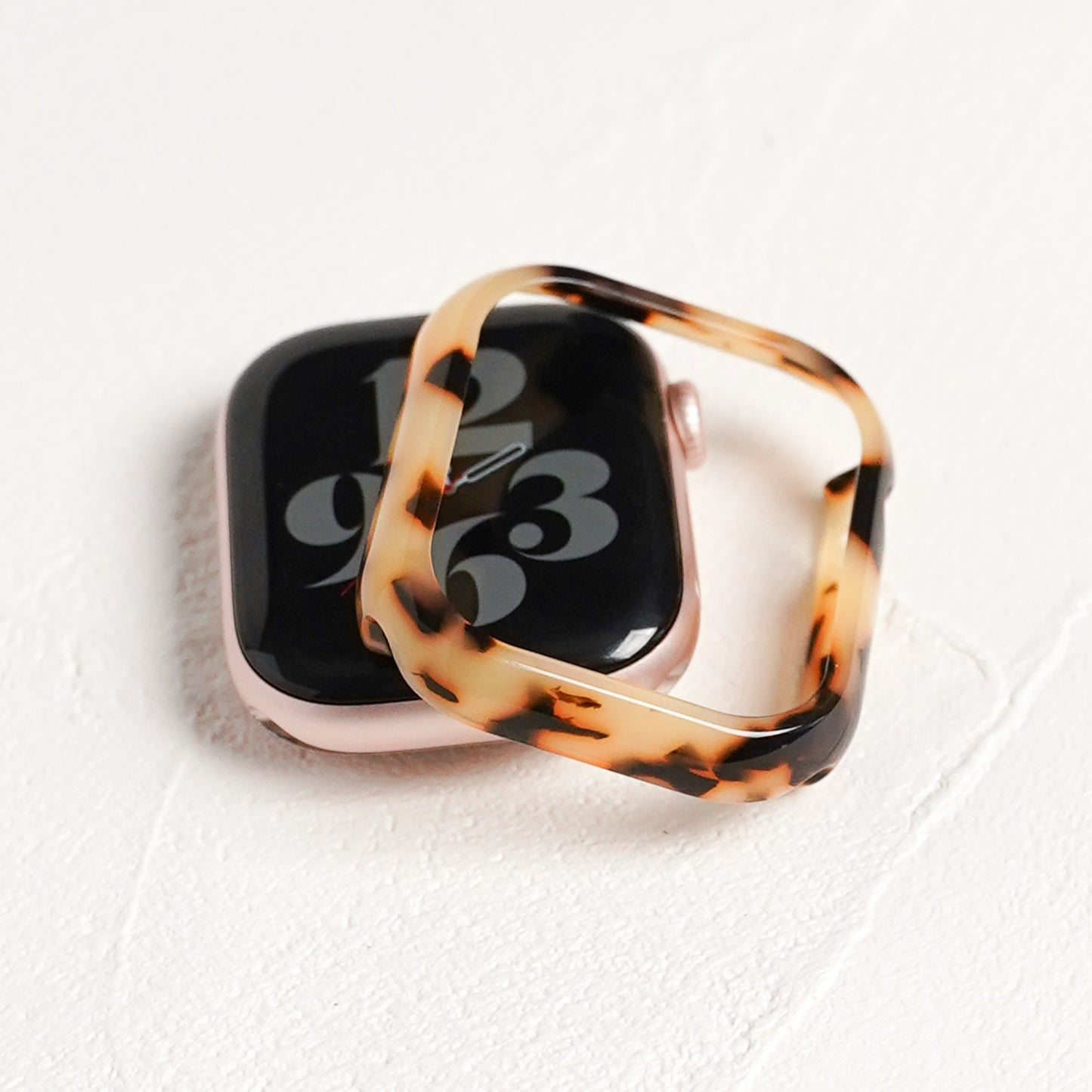 【NEW】樹脂 マーブル 保護フレーム ガラスなし ハードタイプ アップルウォッチ ケース Apple watch
