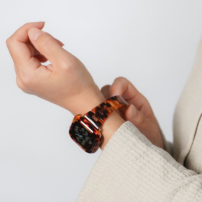 【NEW】スリム 樹脂 マーブル アップルウォッチバンド Apple Watch ベルト