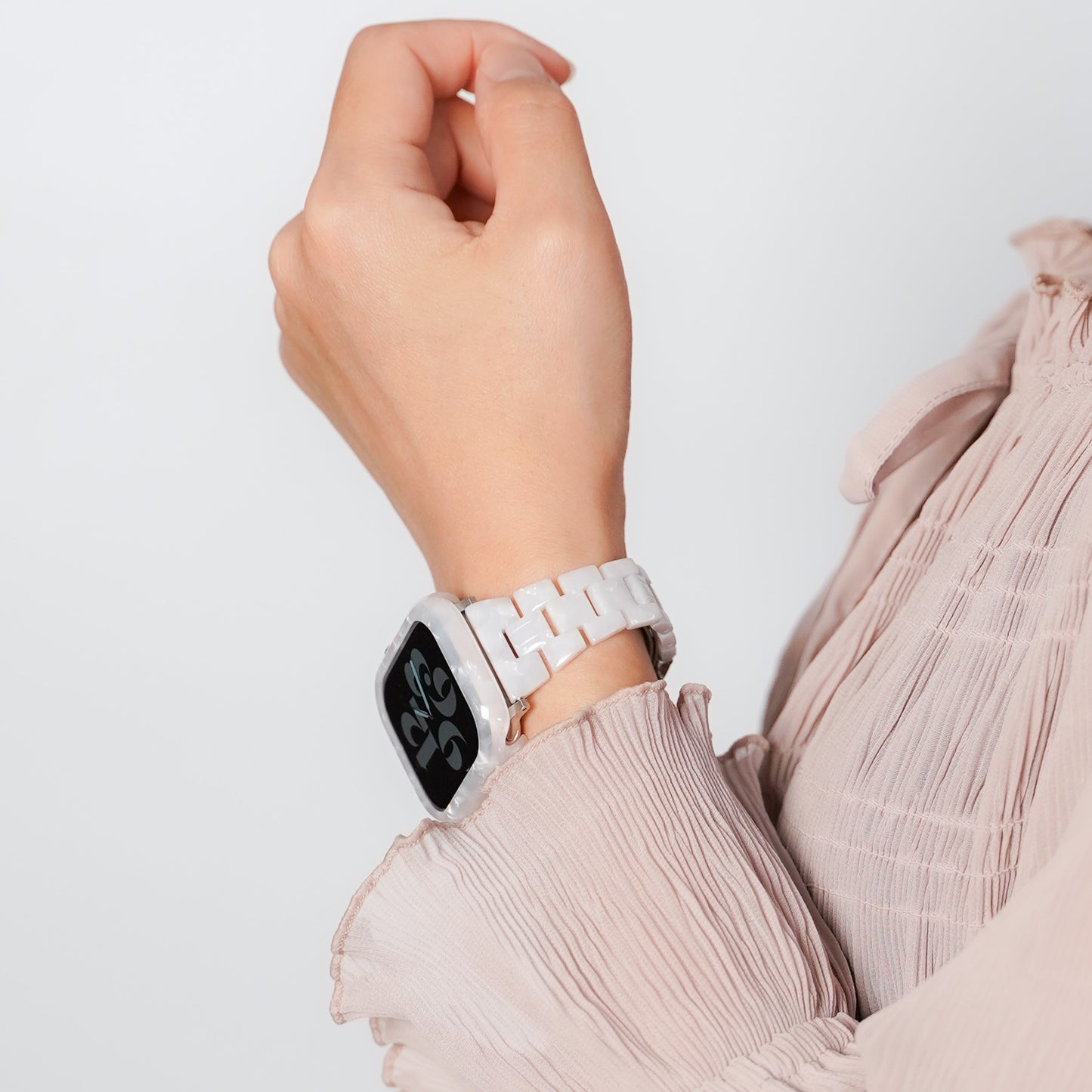 【NEW】スリム 樹脂 マーブル アップルウォッチバンド Apple Watch ベルト