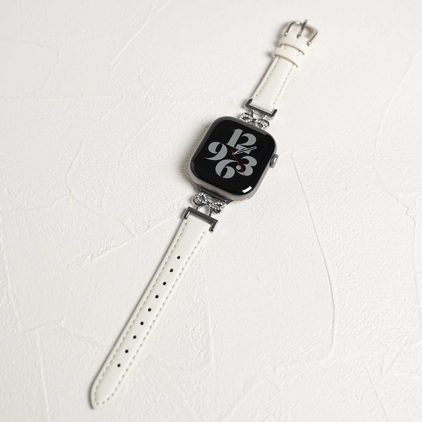 【NEW】リボンストーン スリムレザー アップルウォッチバンド Apple Watch ベルト