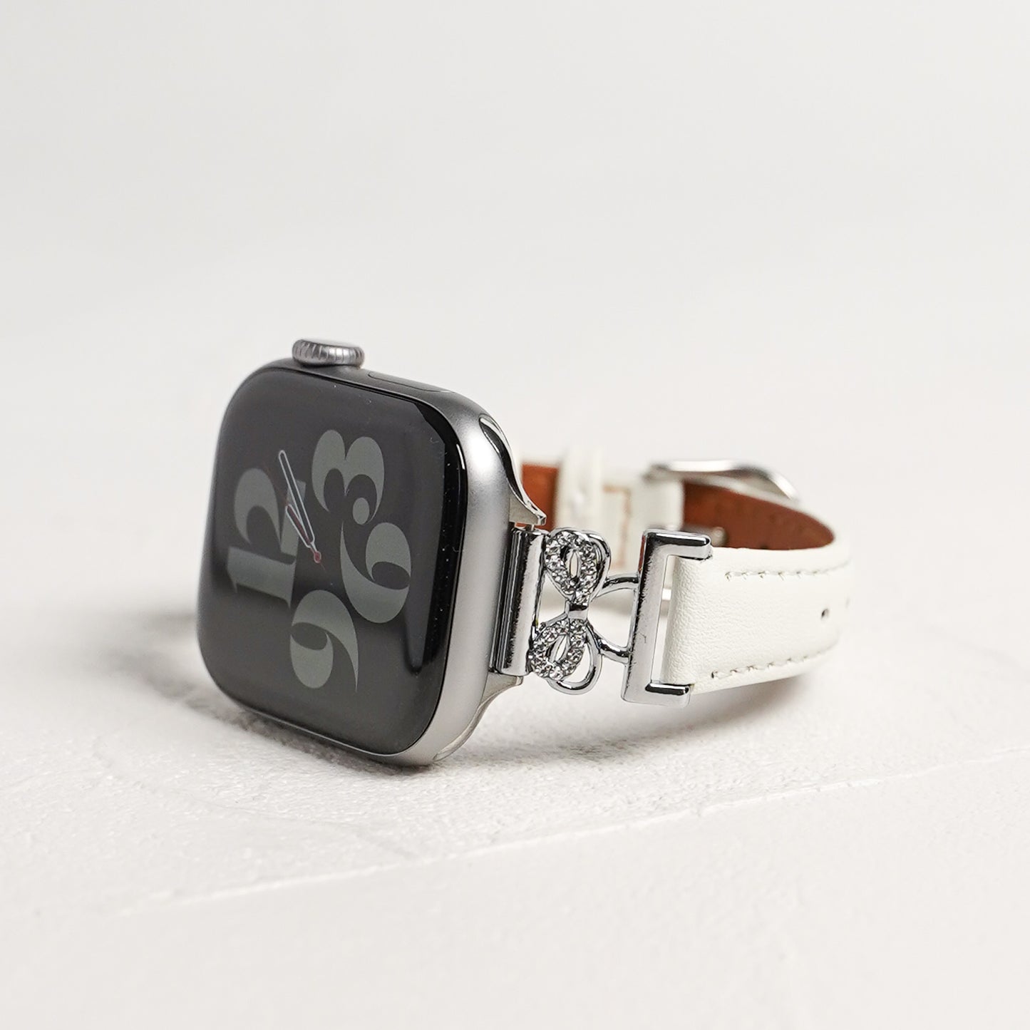 【NEW】リボンストーン スリムレザー アップルウォッチバンド Apple Watch ベルト
