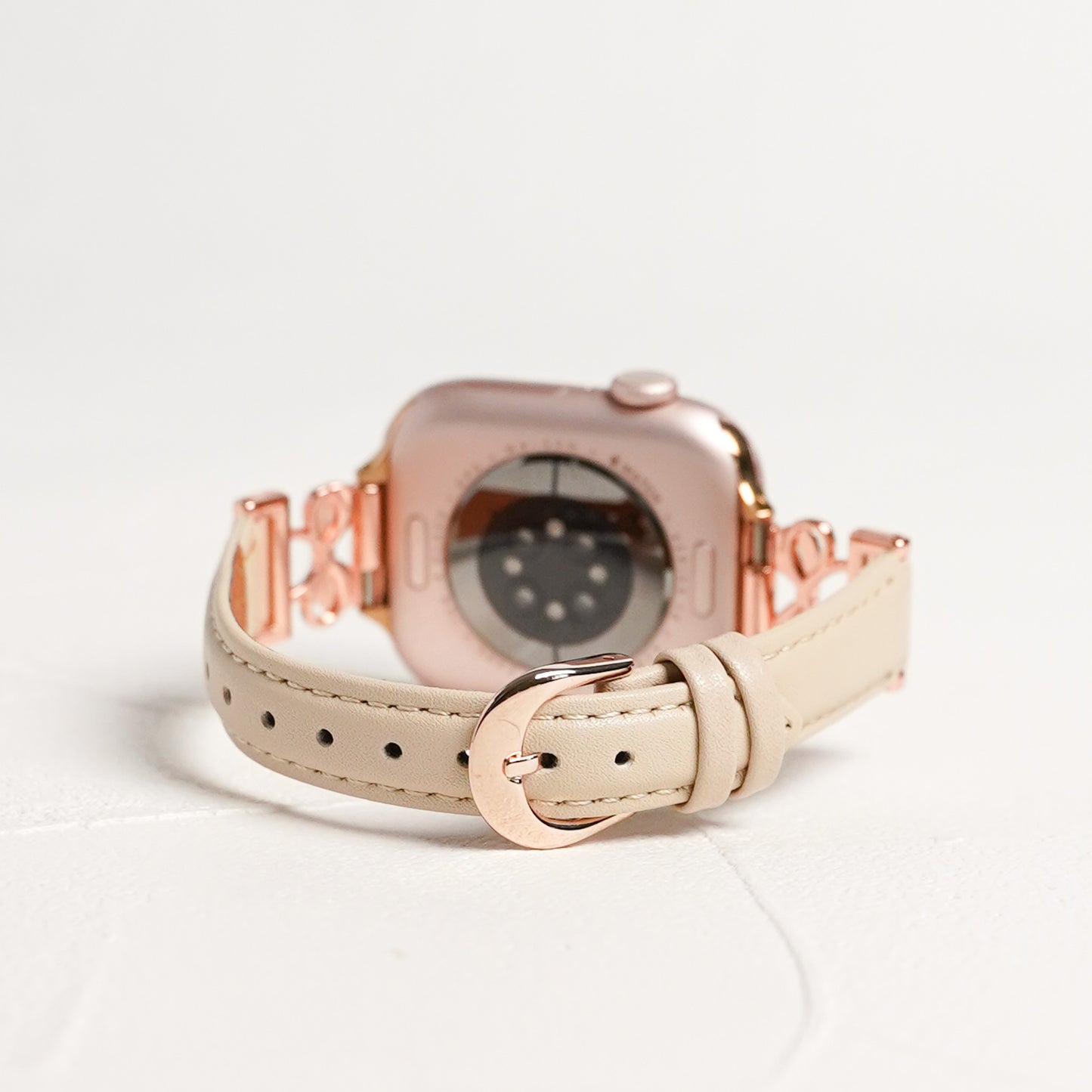 【NEW】リボンストーン スリムレザー アップルウォッチバンド Apple Watch ベルト