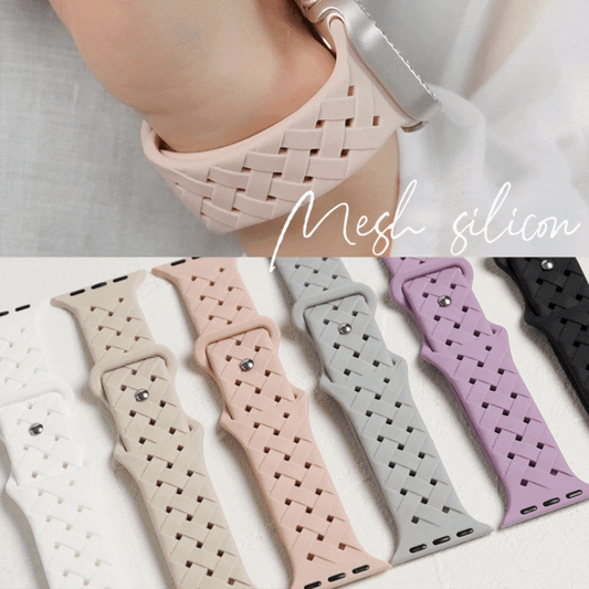 【NEW】メッシュ シリコン アップルウォッチバンド Apple Watch ベルト