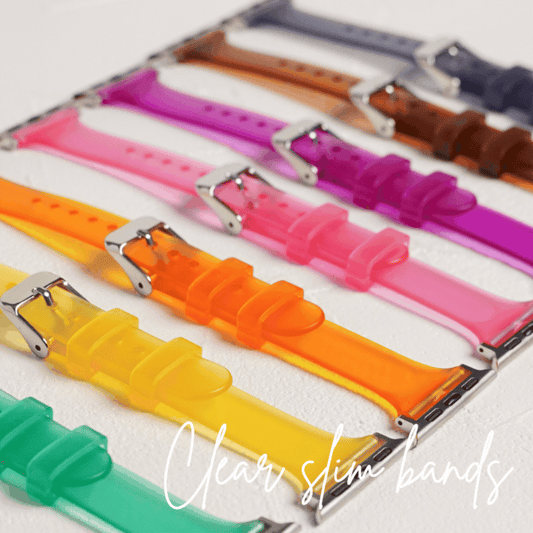 【NEW】クリア スリム TPU カラフル アップルウォッチバンド Apple Watch ベルト