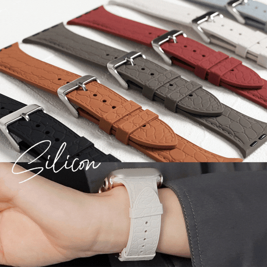 【NEW】シリコン レザー調 アップルウォッチバンド Apple Watch ベルト
