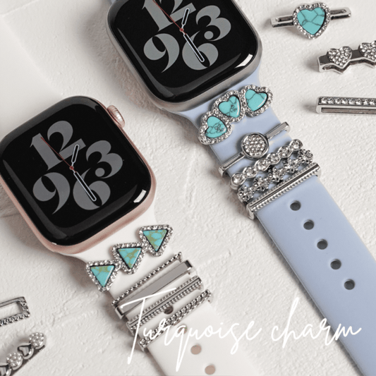 【NEW】ターコイズチャーム シルバー アクセサリー アップルウォッチ Apple Watch