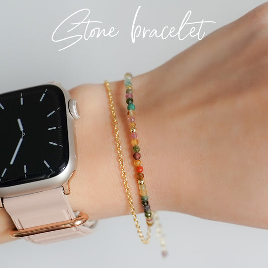 Bracelet Natural Stone Stacking Multicolor Stone