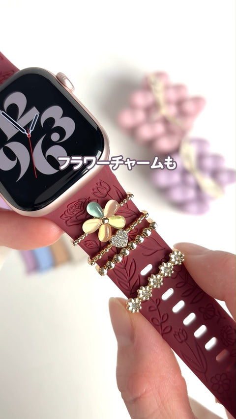 \お花が可愛いシリコンバンド❤︎/ #shorts #applewatch