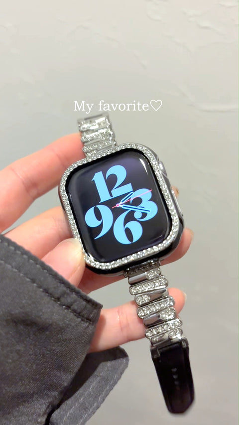 \ラインストーンレザー❤︎/ #shorts #applewatch