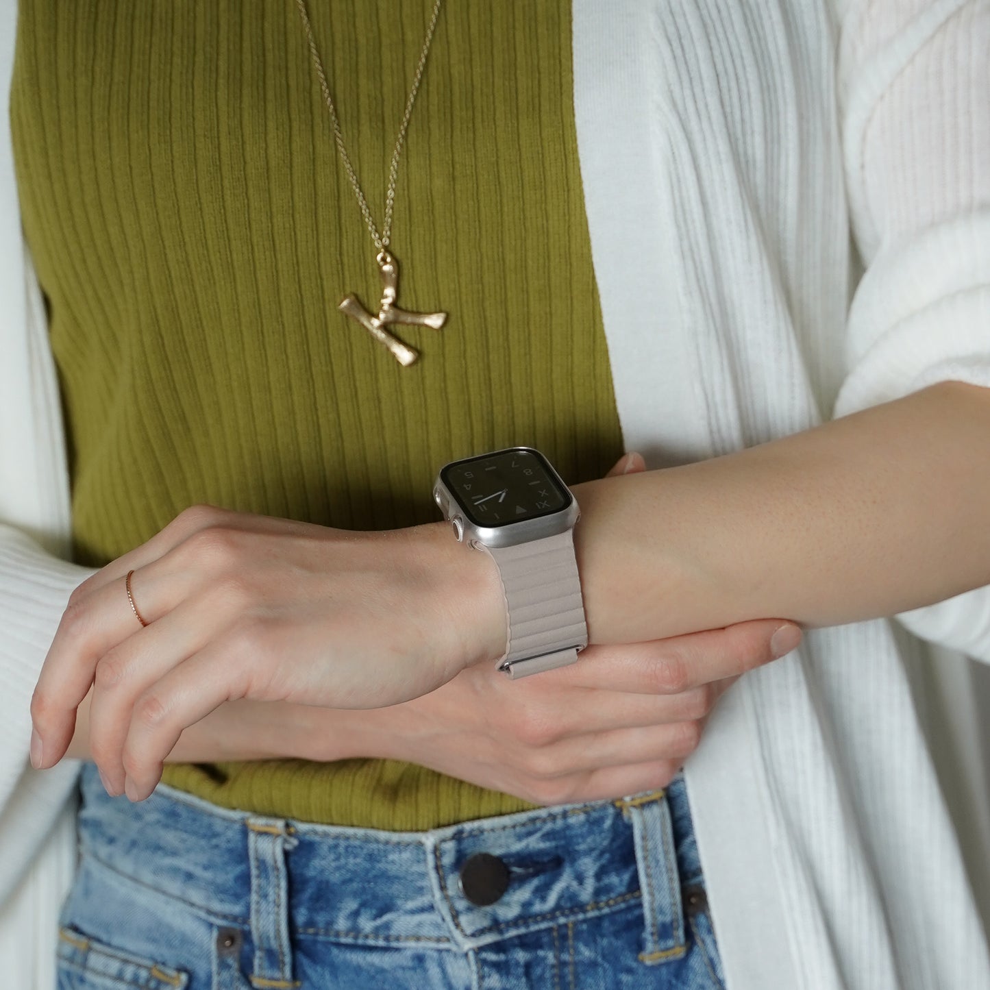 Magnetic Loop Leather Apple Watch Band Leather Loop Unisex Apple Watch