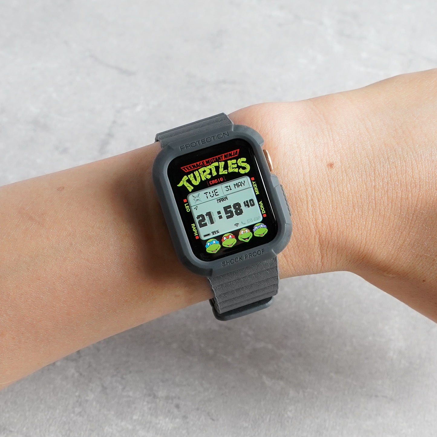 TPU プロテクト マット 保護フレーム ソフトタイプ アップルウォッチ ハーフカバー Apple Watch
