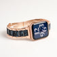 Resin x Stainless Steel Marble Rose Gold Silver Apple Watch Band Apple Watch