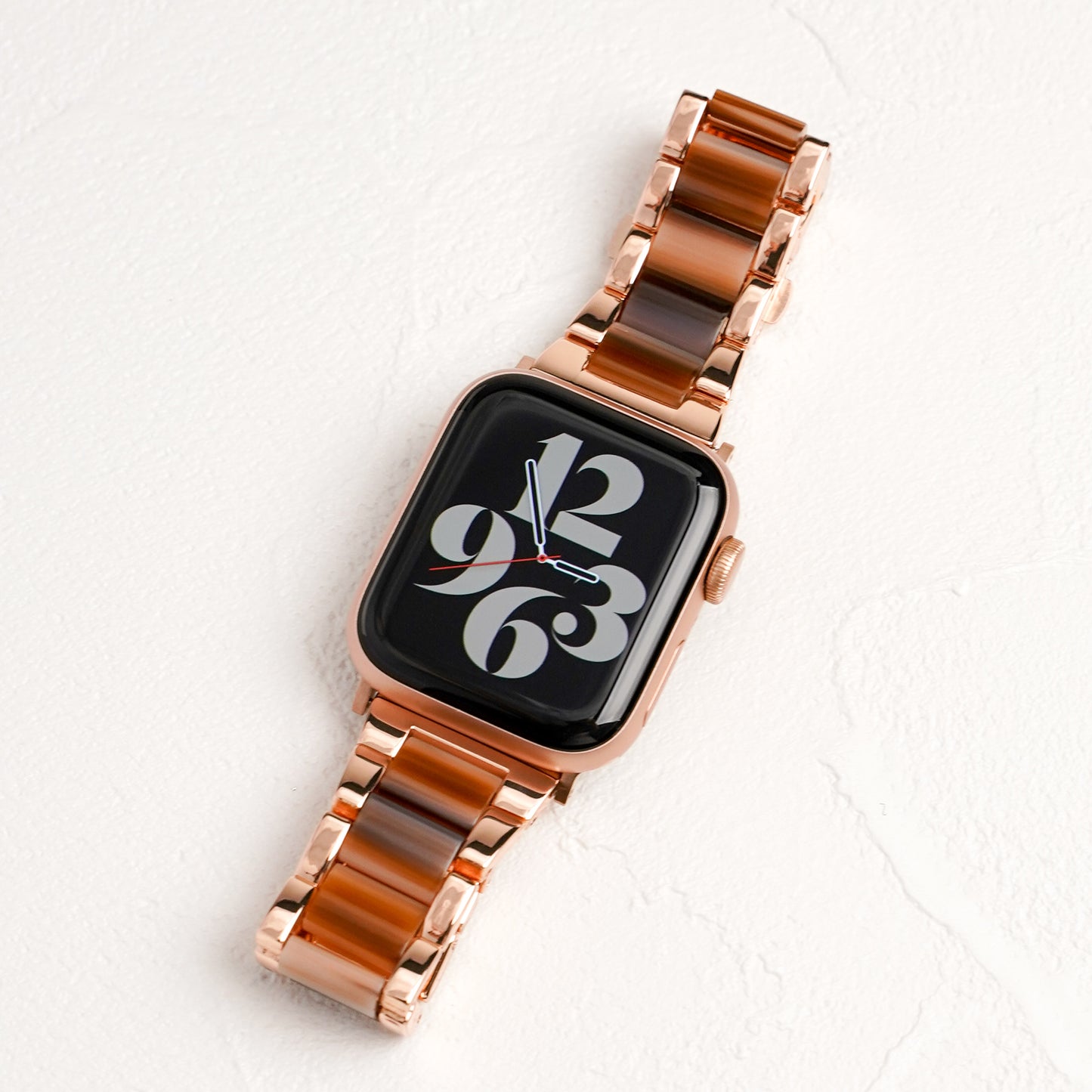 樹脂 × ステンレス ローズゴールド 大理石 アップルウォッチバンド Apple Watch – Lamu's(ラムズ)
