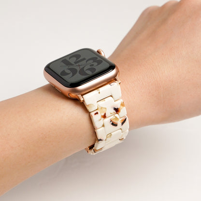 樹脂 マーブル べっ甲 アップルウォッチバンド 大理石風 Apple Watch ベルト
