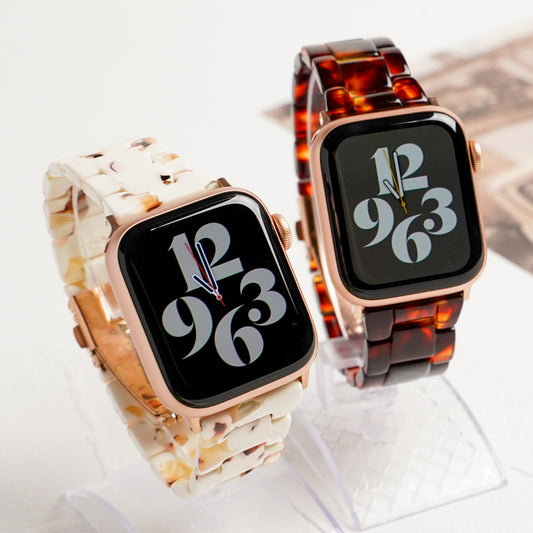 Resin Marble Tortoiseshell Apple Watch Band Marble Style Apple Watch