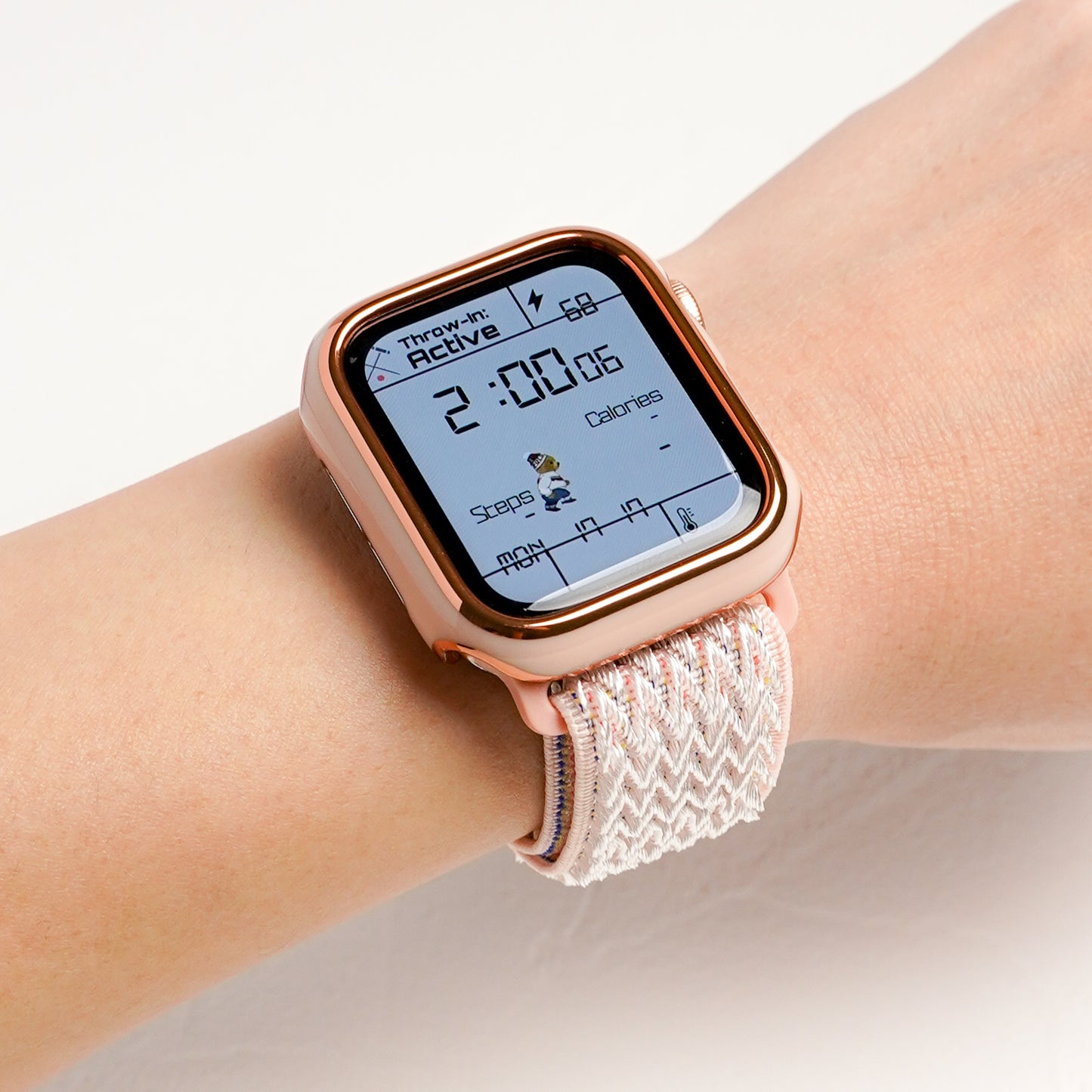ローズゴールドライン 保護フレーム ハードタイプ アップルウォッチ ケース Apple Watch