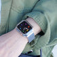 TPU メッキ スクエア 保護フレーム ソフトタイプ アップルウォッチ ハーフカバー ケース Apple Watch