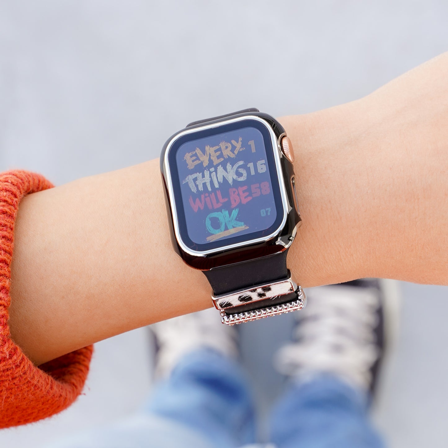 シルバーライン 全面 保護カバー ハードタイプ アップルウォッチ フレーム Apple Watch
