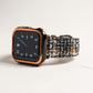 Tweed Leather Apple Watch Band Plaid Apple Watch