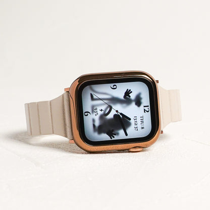 Magnetic Slim Leather Apple Watch Band Leather Loop Apple Watch 