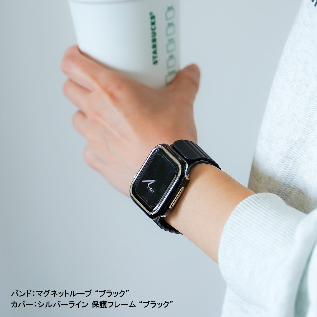 シルバーb☆アップルウォッチ バンド カバー ベルト Apple Watch-