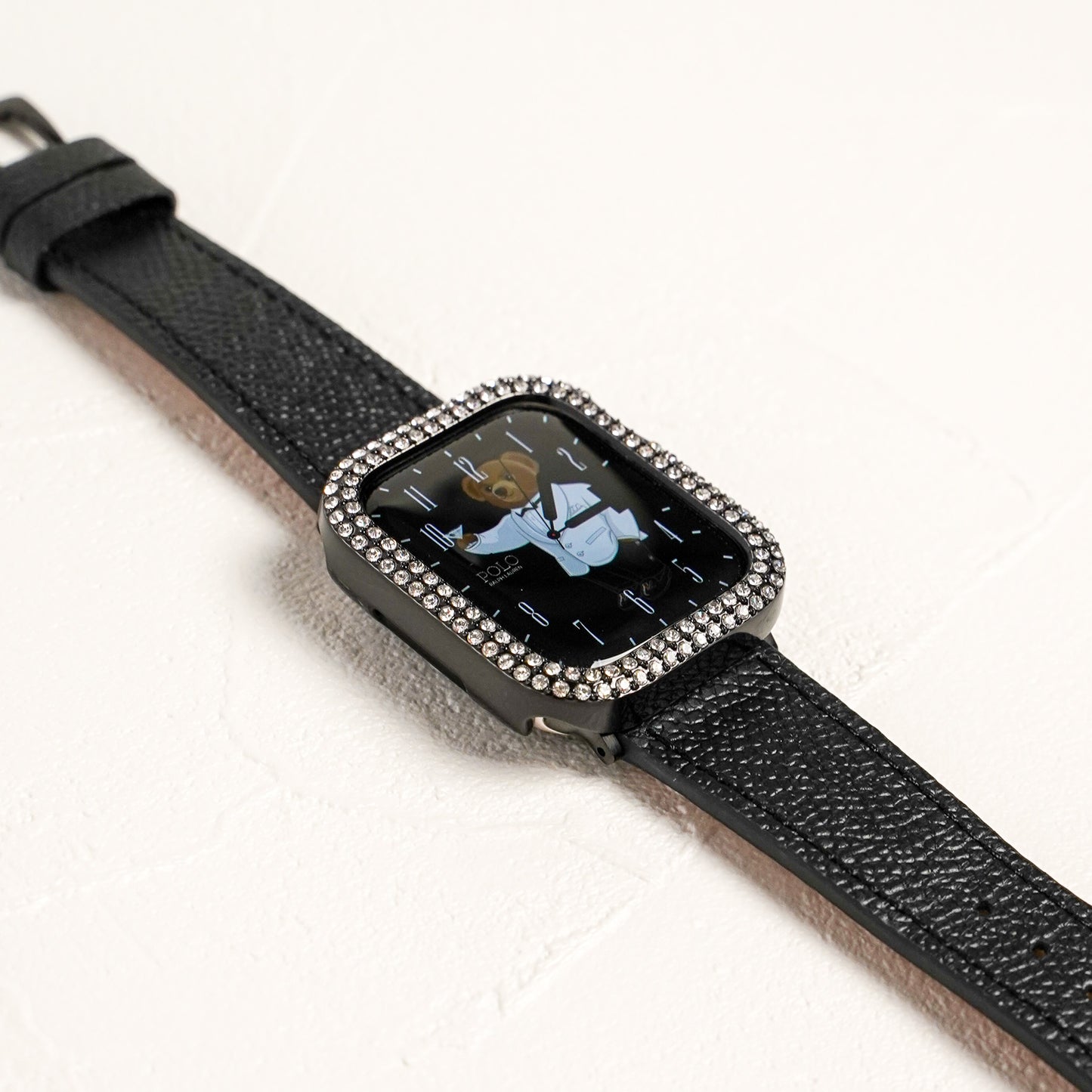 キラキラ ストーン 2列 保護フレーム ハードタイプ アップルウォッチカバー ケース Apple Watch
